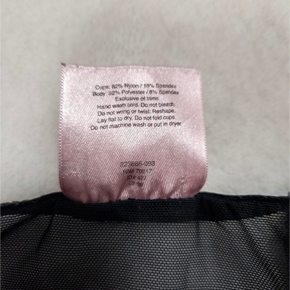 Y2K Victoria's Secret Black Sheer Mesh Babydoll Lingerie Dress Women - Picture 5 of 9